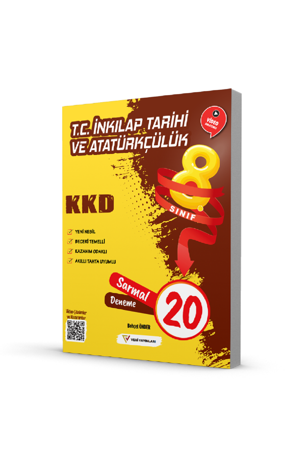 Veri 8. Sınıf T.C İnkılap Tarihi ve Atatürkçülük KKD Sarmal 20 Deneme Veri Yayınları - Veri Yayınları - Image 1