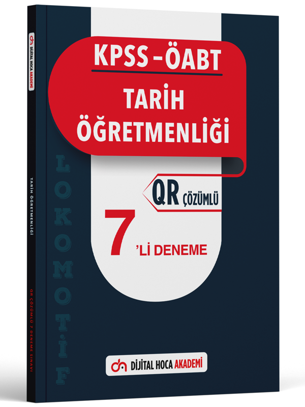 Dijital Hoca Akademi 2023 Kpss Öabt Tarih Öğretmenliği Lokomotif Serisi Qr Çözümlü 7'Li Deneme - Dijital Hoca Akademi - Image 1