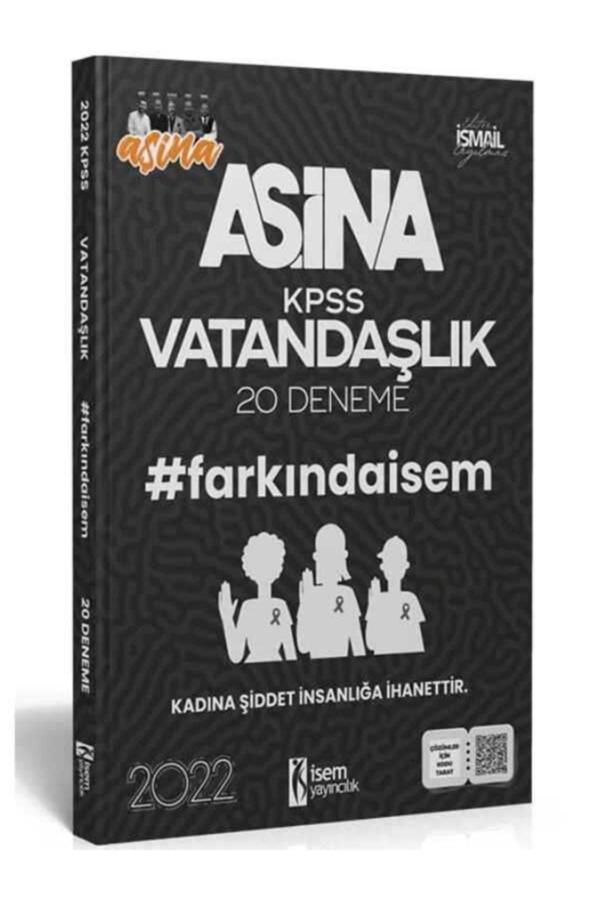İsem Kitap Farkında Isem 2022 Kpss Aşina Vatandaşlık 20 Deneme - İsem Kitap - Image 1