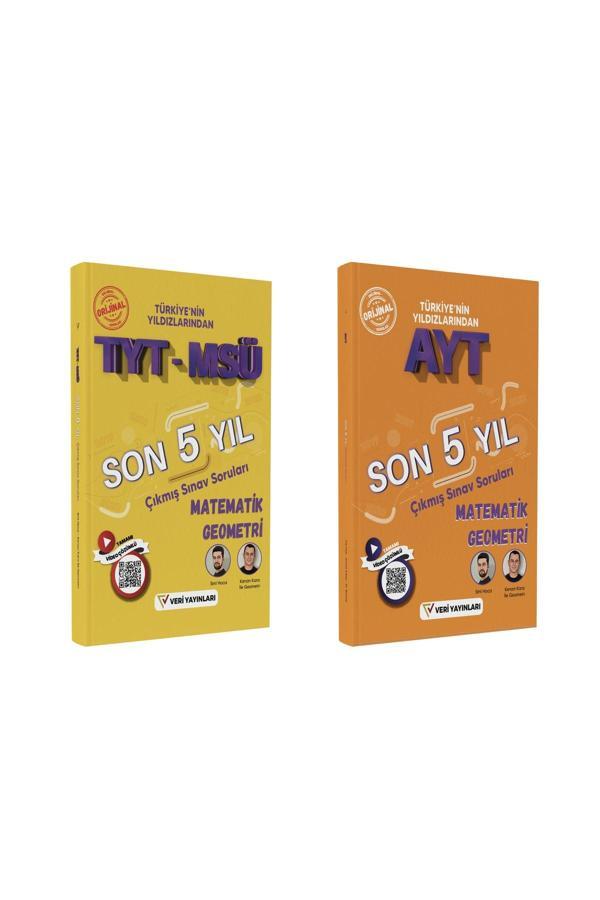 Veri Yayınları Tyt-Msü Matematik-Geo. + Ayt Matematik Ve Geo. Son 5 Yıl Video Çözümlü Orijinal Çıkmış Sorular - Veri Yayınları - Image 1