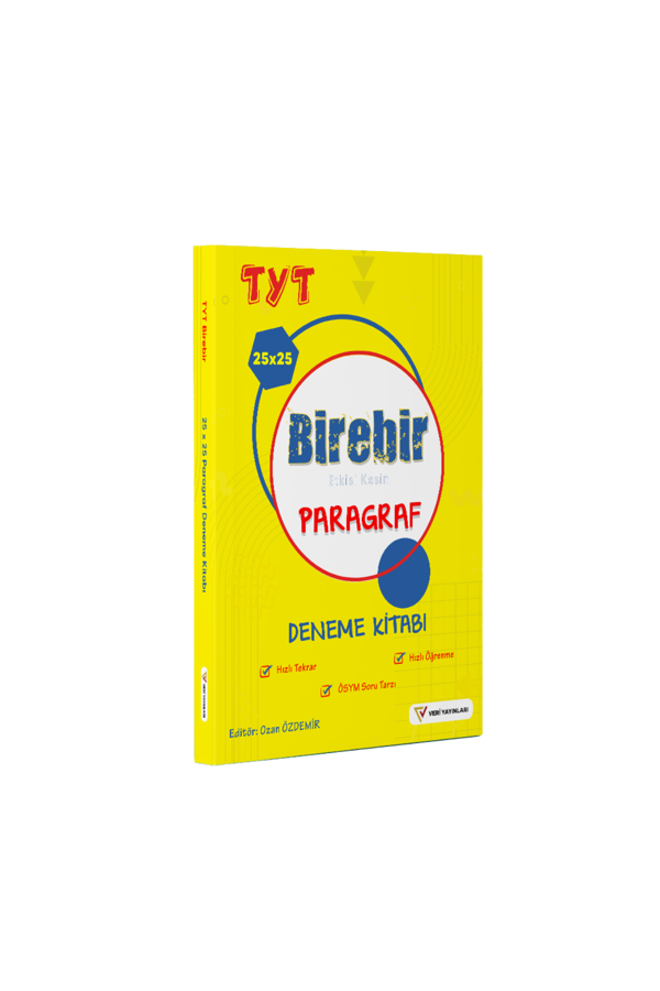 TYT Paragraf Birebir 25 x 25 Deneme Kitabı - Veri Yayınları - Image 1