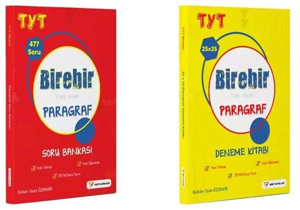 Veri Yayınları 2023 Yks Tyt Birebir 25X25 Paragraf Deneme Ve Tyt Paragraf Soru Bankası İkili Set - Veri Yayınları - Image 1