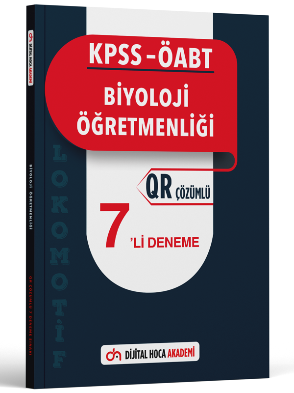 Dijital Hoca Akademi 2023 Kpss Öabt Biyoloji Öğretmenliği Lokomotif Serisi Qr Çözümlü 7'Li Deneme - Dijital Hoca - Image 1