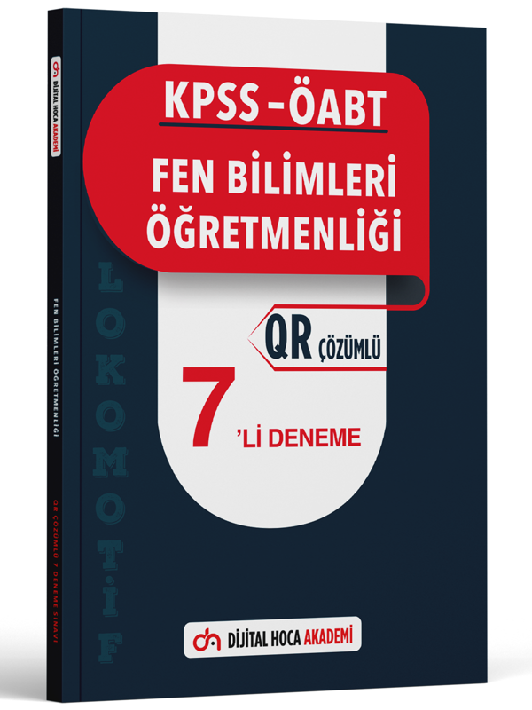Dijital Hoca Akademi 2023 Kpss Öabt Fen Bilimleri Lokomotif Serisi Qr Çözümlü 7'Li Deneme - Dijital Hoca - Image 1