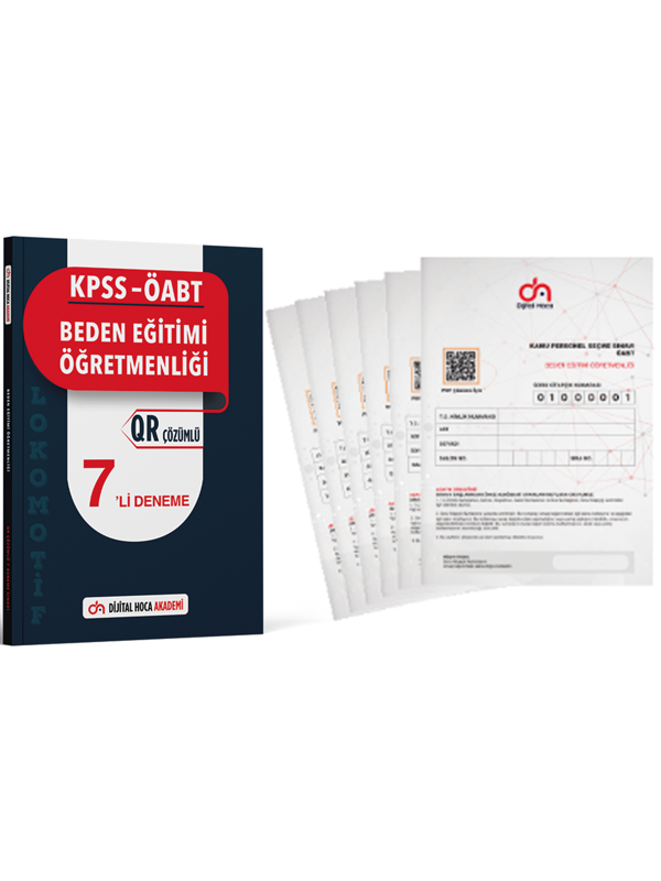 Dijital Hoca Akademi 2023 ÖABT Beden Öğr QR Çözümlü 7'li Deneme+ 6'lı Kurumsal Deneme İkili Set - Dijital Hoca Akademi - Image 1