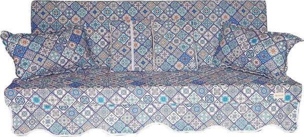 MİRZADE SOFA SOFT KUMAŞ TENTESİZ 28 DNS SÜNGER  SALINCAK MİNDERİ-sofa salıncak mavi çini - Image 1