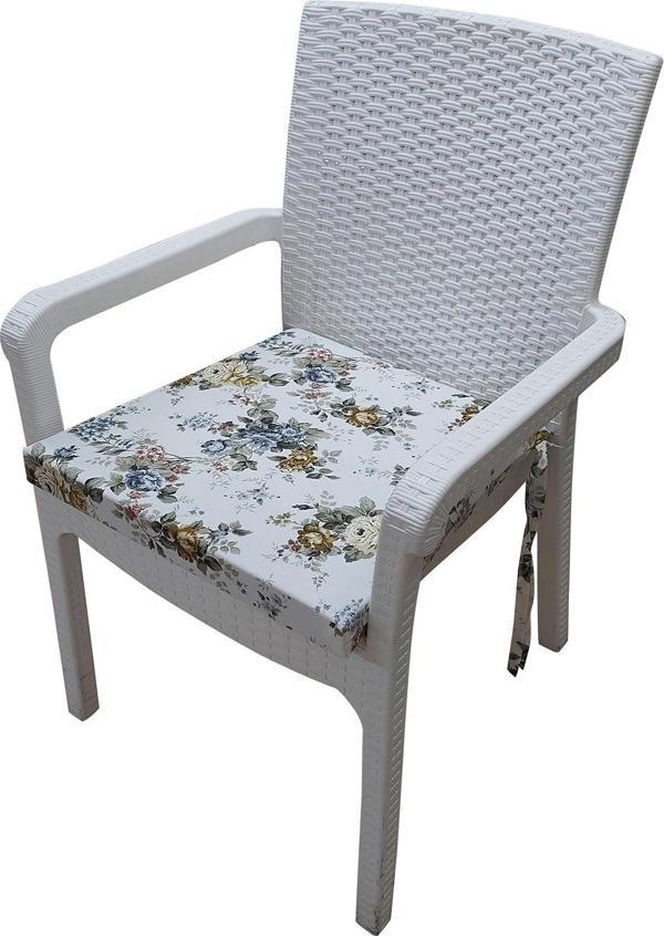 MİRZADE 6 Adet Duck Bezi Rattan Minderi-elt prm 0001 - Image 1