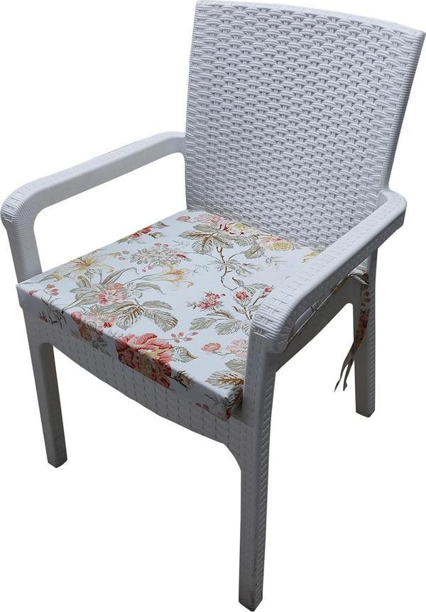 MİRZADE 6 Adet Duck Bezi Rattan Minderi-tac 33110 03 - Image 1