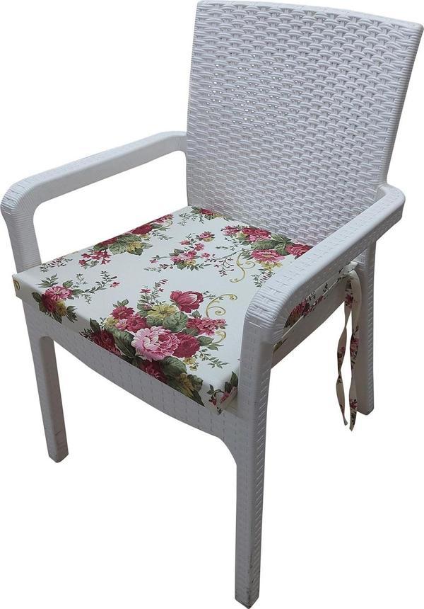 MİRZADE 6 Adet Duck Bezi Rattan Minderi-eltm-prm130267-v001 - Image 1