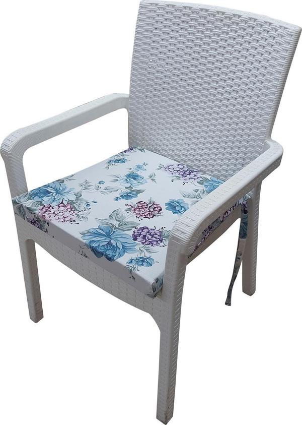 MİRZADE 6 Adet Duck Bezi Rattan Minderi-eltm-taç3310901 - Image 1