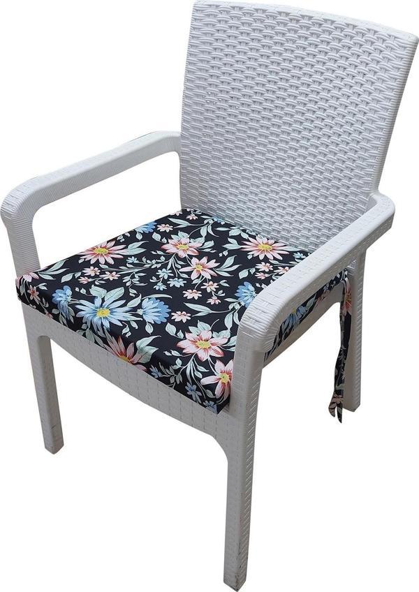MİRZADE 6 Adet Duck Bezi Rattan Minderi-eltm-prm 111089 v002 - Image 1