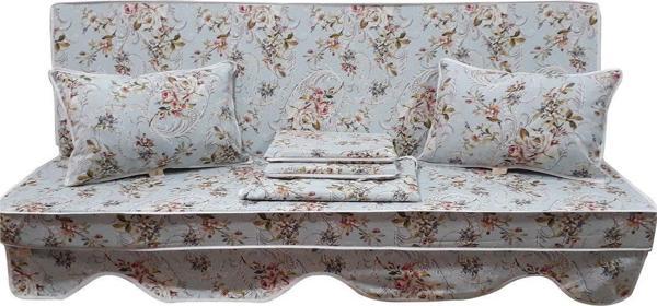 MİRZADE ELİT SALINCAK MİNDERİ TAÇ SU İTİCİ KUMAŞ GRİ SÜNGER FERMUARLI KOMPLE SET-32280-01 - Image 1