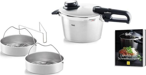 Fissler Vitavit® Premium – 2 Parçalı Düdüklü Tencere Seti 4.5 Litre + SKT Tarif Kitabı - Image 1