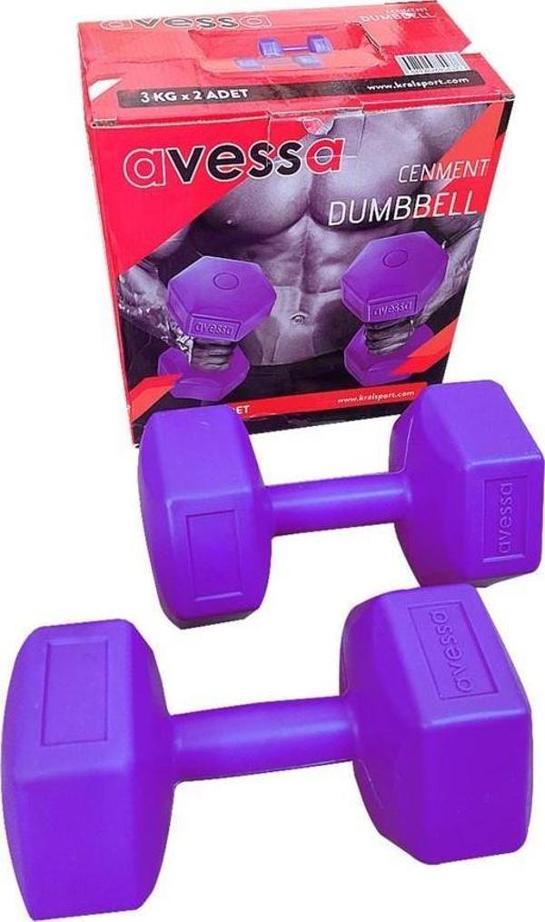 Avessa 3 Kg Plastik Dambıl Set DB-4141-3 - Image 1