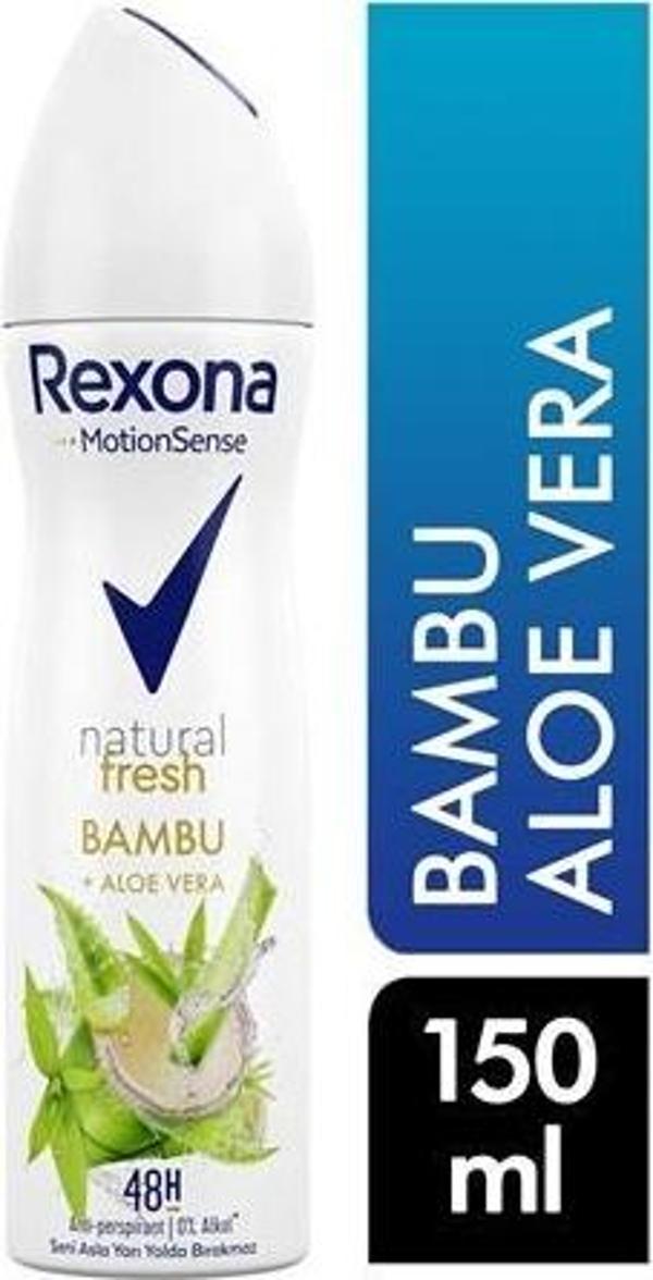 Rexona Women Deo 150 ml Natural Fresh Bambu+Aloe Vera 48h - Image 1