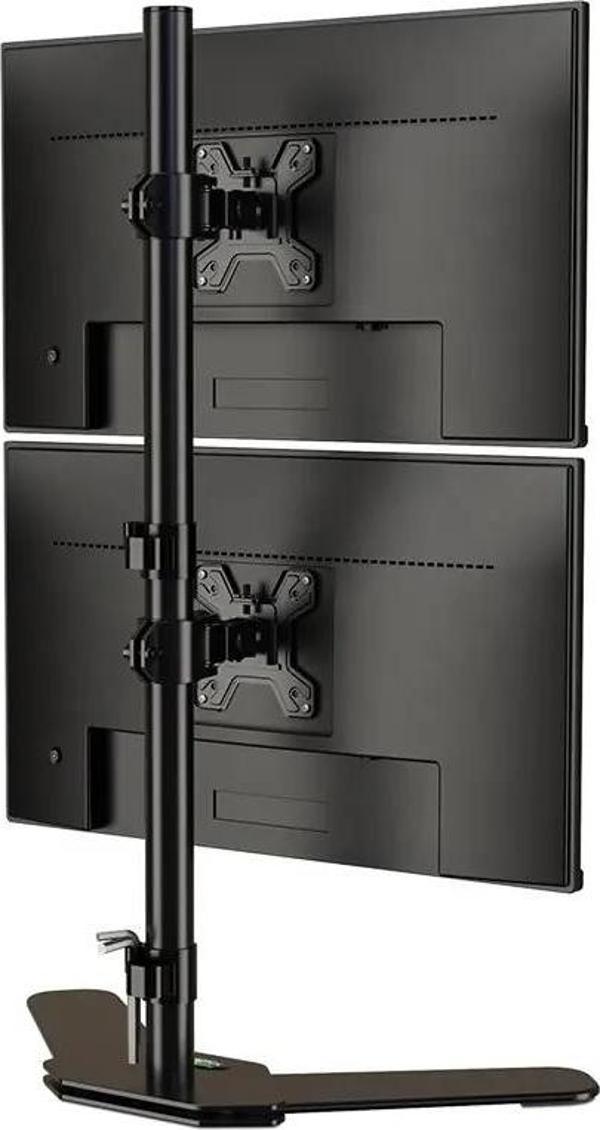 Ergoflex EF73 Steel Design 2-8 kg Çift Ekran Asansörlü 13"-27" Desktop Monitör Standı - Image 1