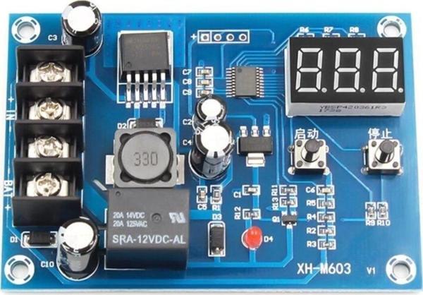 XH-M603 Jel Akü ve Lityum Pil Uyumlu Şarj Kontrol Devresi 12-24V - Image 1