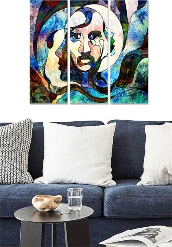 Tablo Center 3 Parçalı Mdf Tablo - Image 1