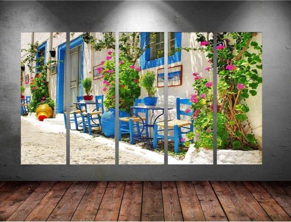 Tablo Center Dev Boyut 5 Parçalı Kanvas Tablo 150x90 cm - Image 1