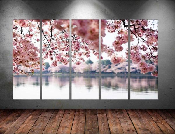 Tablo Center Dev Boyut 5 Parçalı Kanvas Tablo 150x90 cm - Image 1