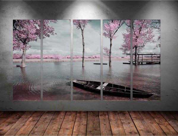 Tablo Center Dev Boyut 5 Parçalı Kanvas Tablo 150x90 cm - Image 1