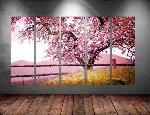 Tablo Center Dev Boyut 5 Parçalı Kanvas Tablo 150x90 cm - Image 1
