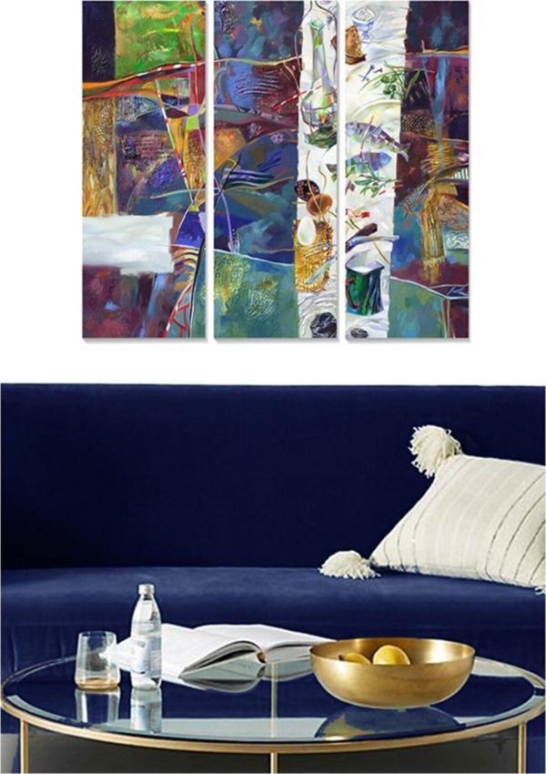 Tablo Center 3 Parçalı Mdf Tablo - Image 1