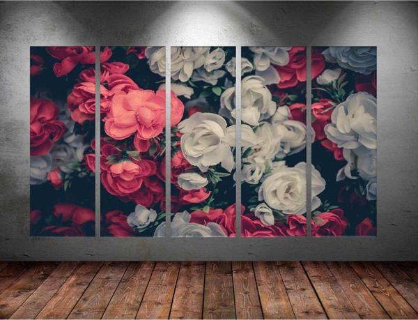 Tablo Center Dev Boyut 5 Parçalı Kanvas Tablo 150x90 cm - Image 1