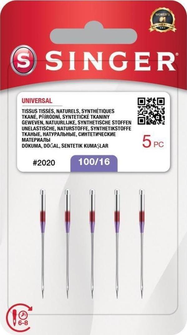 Singer N202016M503 2020 100/16 Evrensel İğne Gümüş - Image 1
