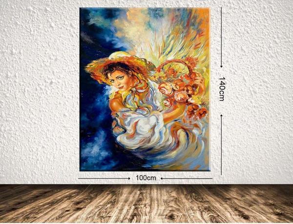 Tablo Center Dev Boyut Dekoratif Kanvas Tablo 100x140 cm - Image 1