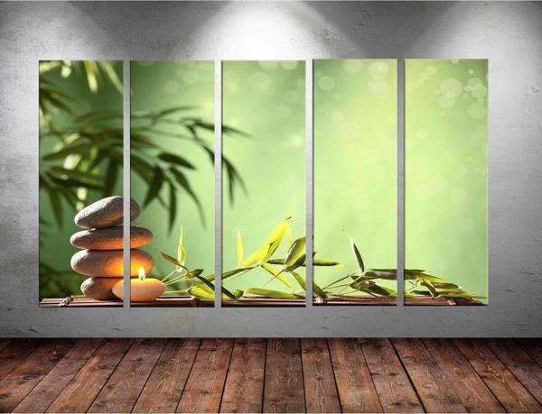 Tablo Center Dev Boyut 5 Parçalı Kanvas Tablo 150x90 cm - Image 1