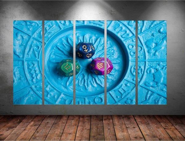 Tablo Center Dev Boyut 5 Parçalı Kanvas Tablo 150x90 cm - Image 1