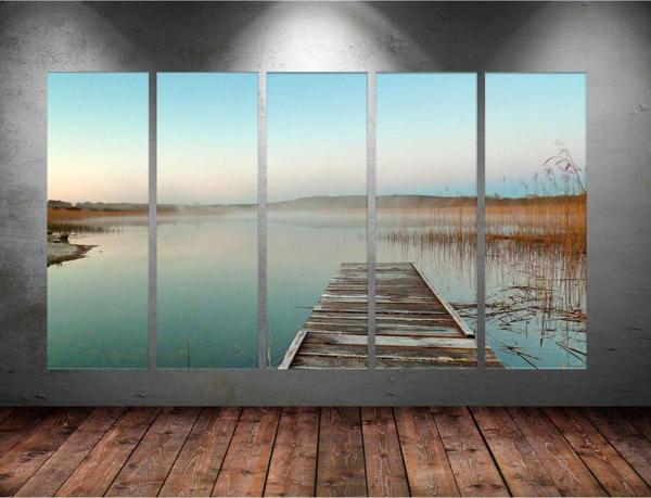 Tablo Center Dev Boyut 5 Parçalı Kanvas Tablo 150x90 cm - Image 1