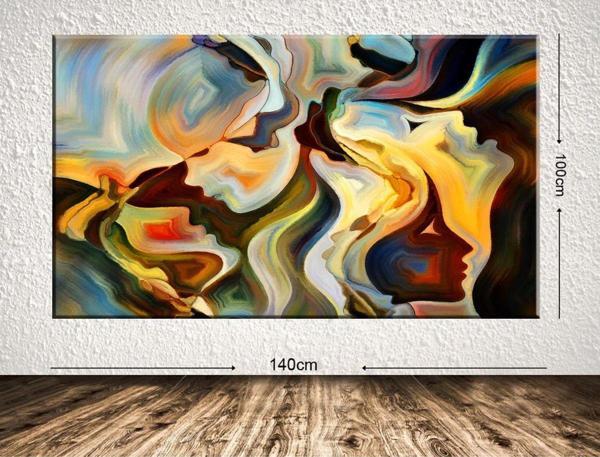 Tablo Center Dev Boyut Dekoratif Kanvas Tablo 100x140 cm - Image 1