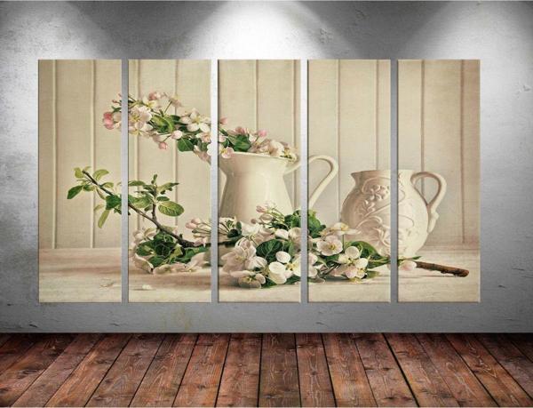 Tablo Center Dev Boyut 5 Parçalı Kanvas Tablo 150x90 cm - Image 1