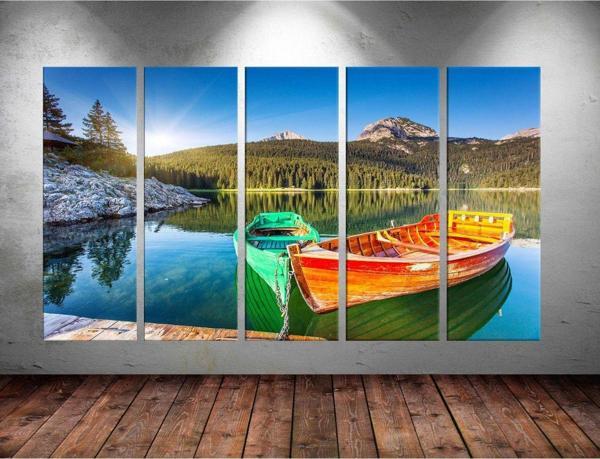 Tablo Center Dev Boyut 5 Parçalı Kanvas Tablo 150x90 cm - Image 1