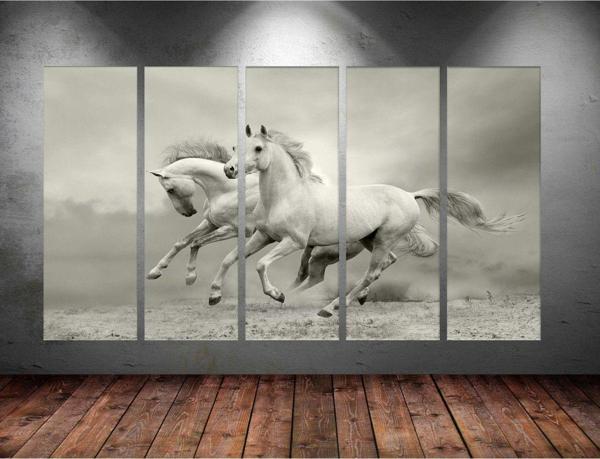 Tablo Center Dev Boyut 5 Parçalı Kanvas Tablo 150x90 cm - Image 1