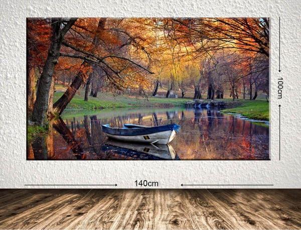 Tablo Center Dev Boyut Manzara Kanvas Tablo 100x140 cm - Image 1