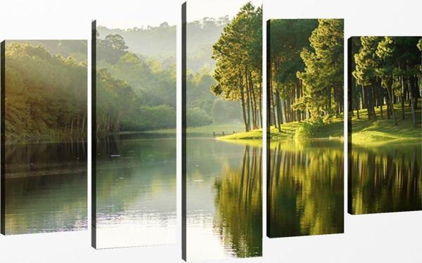 Tablo Center 5 Parçalı Kanvas Tablo 60x100 cm - Image 1