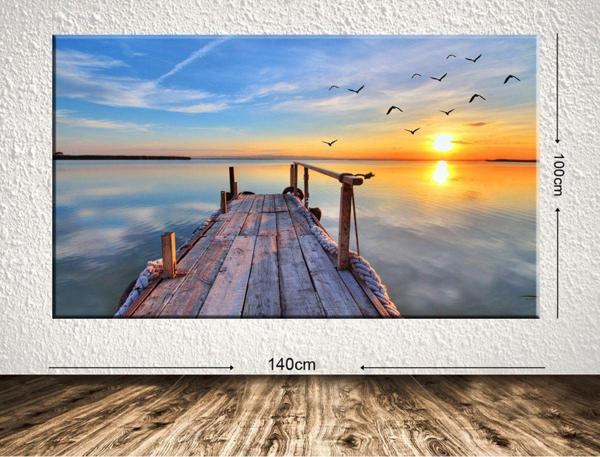 Tablo Center Dev Boyut Manzara Kanvas Tablo 100x140 cm - Image 1