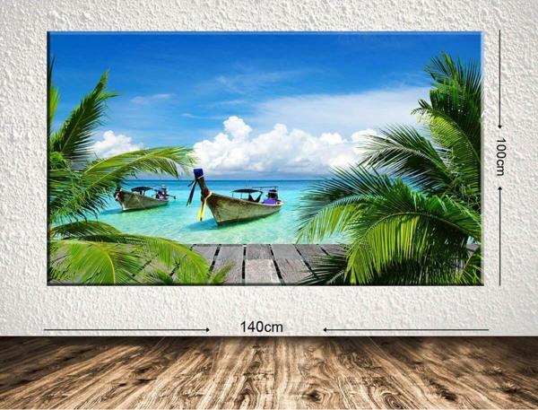 Tablo Center Dev Boyut Manzara Kanvas Tablo 100x140 cm - Image 1