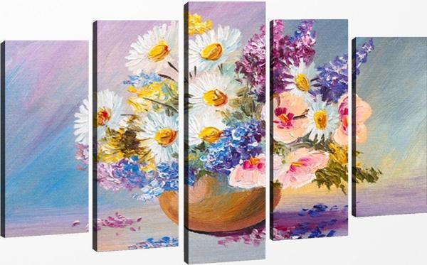 Tablo Center 5 Parçalı Kanvas Tablo 60x100 cm - Image 1
