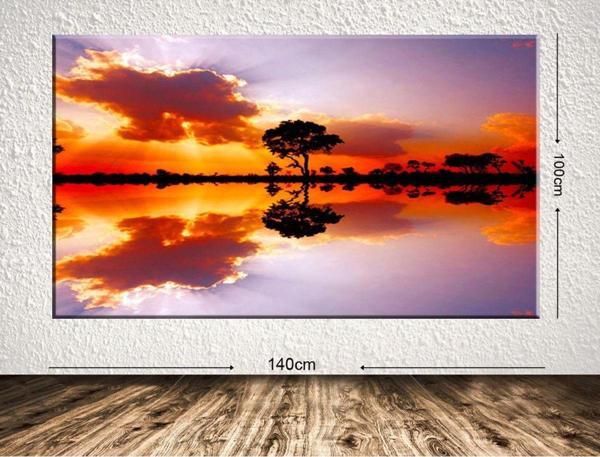 Tablo Center Dev Boyut Manzara Kanvas Tablo 100x140 cm - Image 1