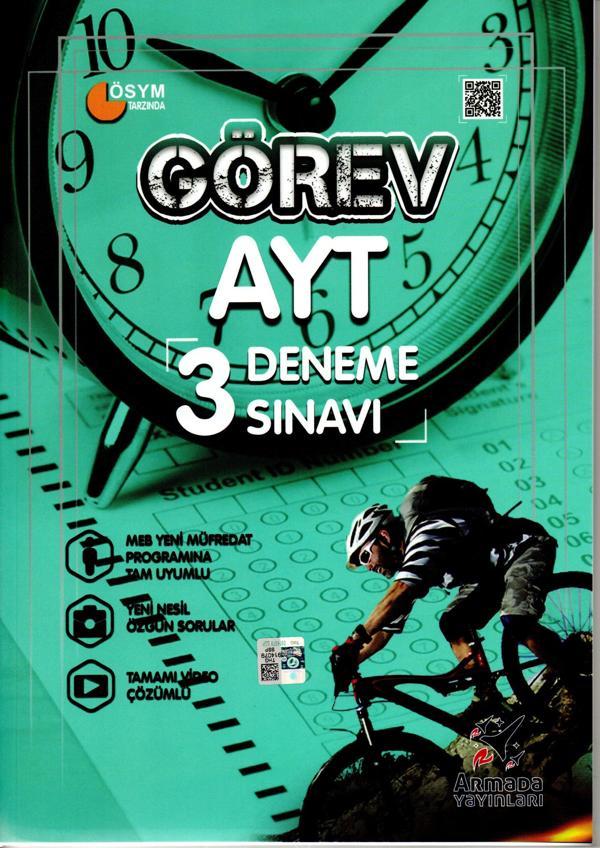 Armada Görev Yks Ayt 3 Deneme Sınavı Video Çözümlü - Armada Yayınları - Armada Yayınları - Image 1
