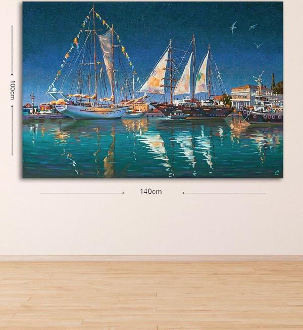 Tablo Center Dev Boyut Dekoratif Kanvas Tablo 100x140 cm - Image 1