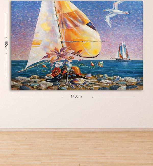 Tablo Center Dev Boyut Dekoratif Kanvas Tablo 100x140 cm - Image 1