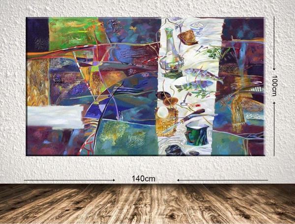 Tablo Center Dev Boyut Dekoratif Kanvas Tablo 100x140 cm - Image 1