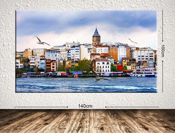 Tablo Center Dev Boyut Manzara Kanvas Tablo 100x140 cm - Image 1