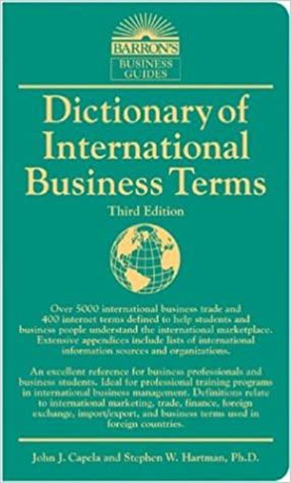 Barron'S Dıctıonary Of Internatıonal Busıness Terms - Barrons - Barrons - Image 1