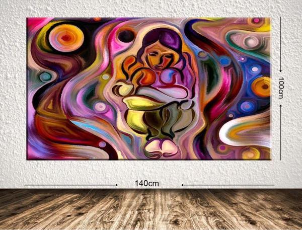Tablo Center Dev Boyut Dekoratif Kanvas Tablo 100x140 cm - Image 1